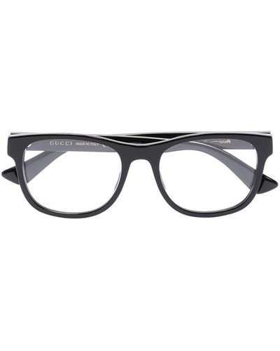 Gucci グッチ・アイウェア スクエア眼鏡フレーム - ブラック