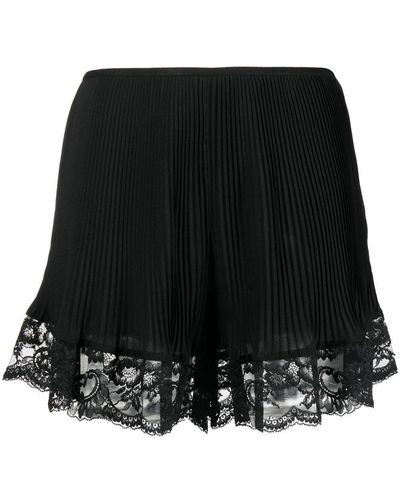 Rabanne Geplooide Shorts - Zwart