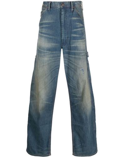 Polo Ralph Lauren Straight-Leg-Jeans mit hohem Bund - Blau