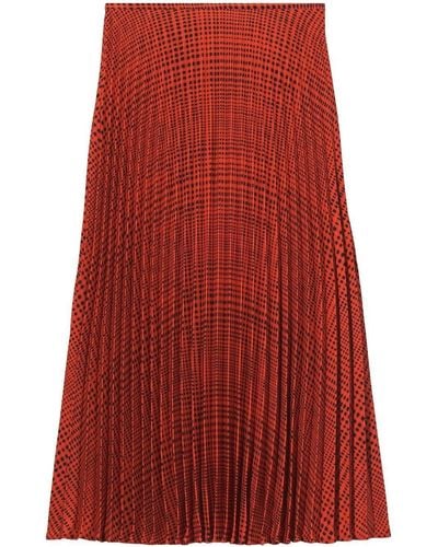 Proenza Schouler Midirock aus Seidenkrepp - Rot