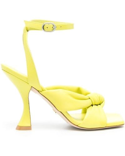 Stuart Weitzman Playa Ankle Strap 100 Sandals - Yellow