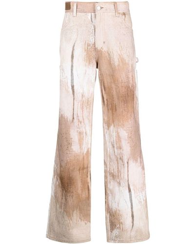 ANDERSSON BELL Jeans Met Abstracte Print - Naturel