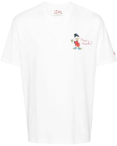 Mc2 Saint Barth Camiseta con dibujo estampado - Blanco