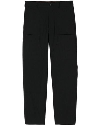 Comme des Garçons Tapered patchwork trousers - Negro