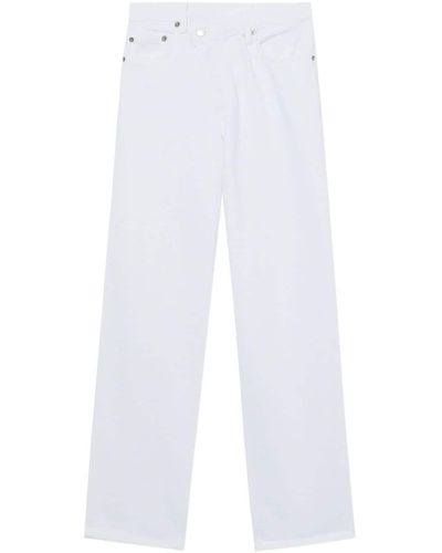 Agolde Criss Cross Straight-Leg-Jeans - Weiß