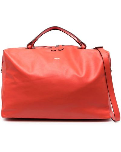 Lancel Logo-print Leather luggage Bag - Red