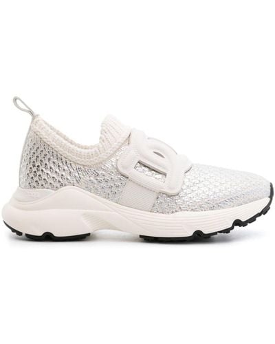 Tod's Sneakers Kate metallizzate - Bianco
