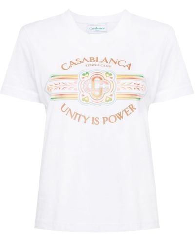 Casablancabrand Unity is Power T-Shirt - Weiß