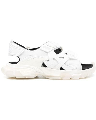 Balenciaga Track Clear-sole Sandals - White