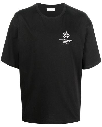 Societe Anonyme T-Shirt mit Logo-Print - Schwarz