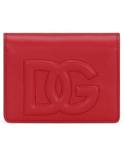 Dolce & Gabbana Cartera con logo DG - Rojo