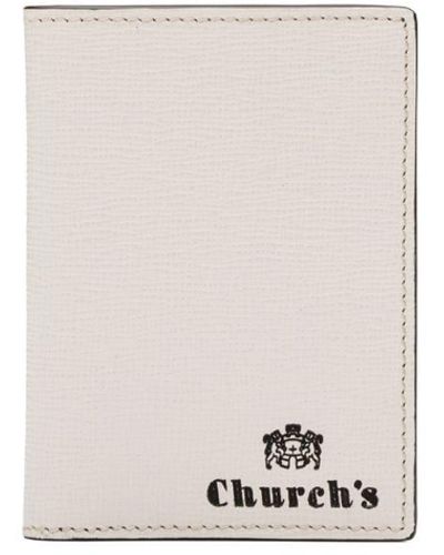 Church's Porte-cartes pliant St James en cuir - Blanc