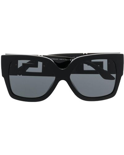 Versace Greca Oversized Sunglasses - Black