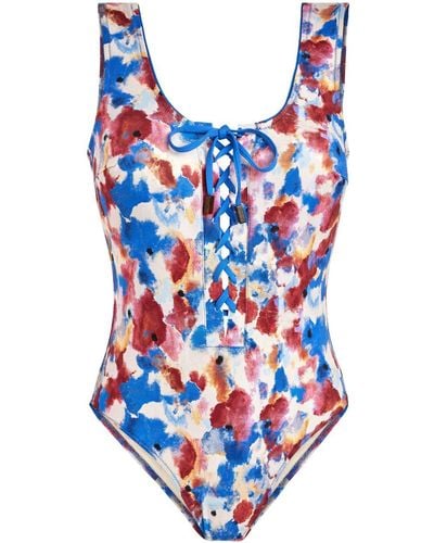 Vilebrequin Flowers In The Sky Swimsuit - Blue