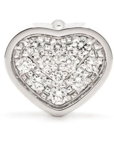 Chopard Orecchino a bottone My Happy Heart in oro bianco 18kt con diamante