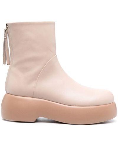 Agl Attilio Giusti Leombruni Nancy Rear Zip-fastening Boots - Pink