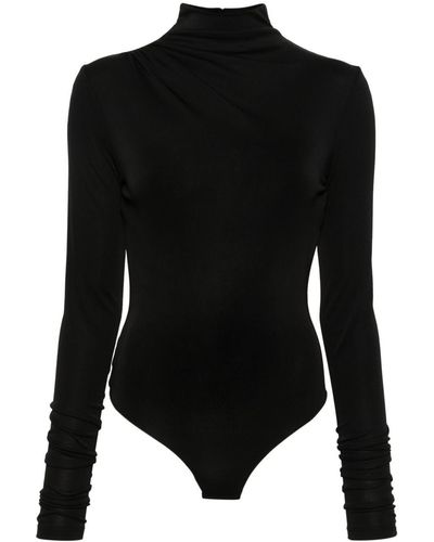 ANDAMANE Open-back Bodysuit - Black