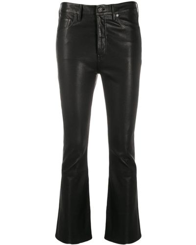 Citizens of Humanity Faux-leather Trousers - Black