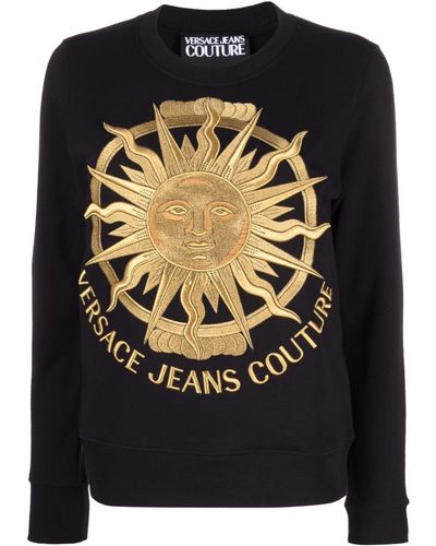Versace Jeans Couture バロッコプリント スウェットシャツ - ブラック