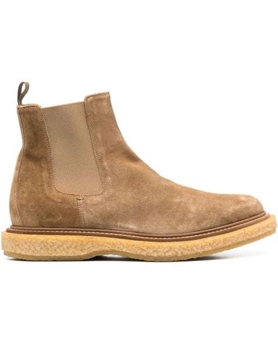 Officine Creative Bullet Suede Chelsea Boots - Natural