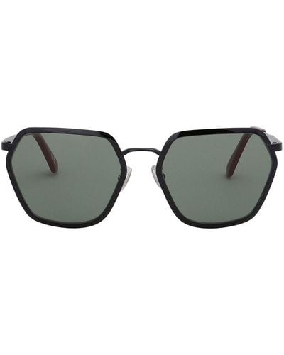 Marni Geometric-frame Detail Sunglasses - Grey