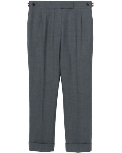 Thom Browne Straight-leg Trousers - Grey
