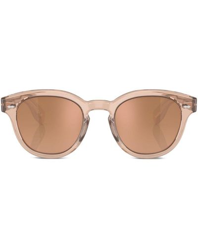 Oliver Peoples Runde Cary Grant Sonnenbrille - Braun