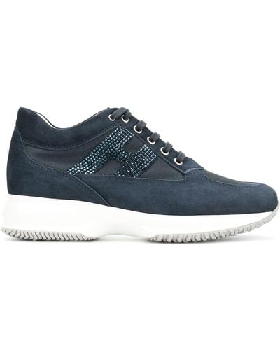 Hogan S Fabric Sneakers - Blue