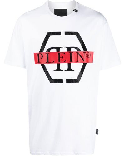 Philipp Plein Hexagon-print T-shirt - White