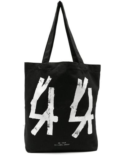 44 Label Group Concrete Cotton Tote Bag - Black