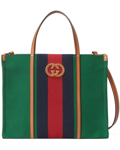 GUCCI BORSA A SPALLA OPHIDIA MISURA PICCOLA Black, Red, Green