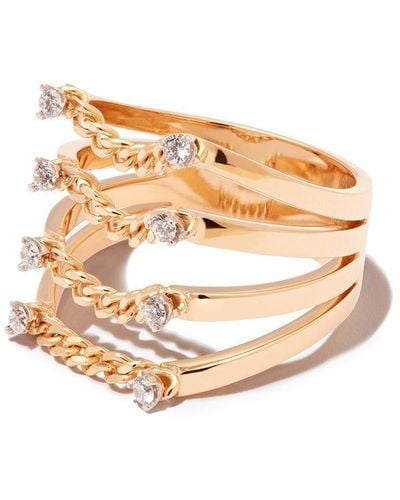 Delfina Delettrez 18kt Yellow Gold Diamond Ring - Metallic