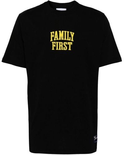 FAMILY FIRST Mickey Mouse-print Cotton T-shirt - Black