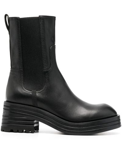 Premiata Leather 70mm Chelsea Boots - Black