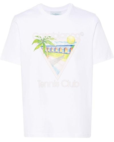 Casablancabrand 'Tennis Club Icon' T-Shirt - Weiß