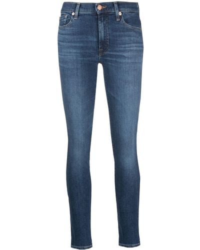 7 For All Mankind Slim-Fit-Jeans - Blau