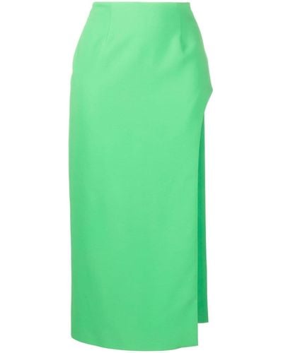 GIUSEPPE DI MORABITO High-waisted Side-slit Skirt - Green