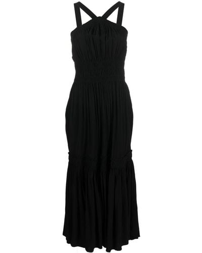Proenza Schouler Gathered-detail Halter-neck Dress - Black