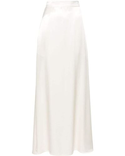 Jil Sander Satin Maxi Dress - White