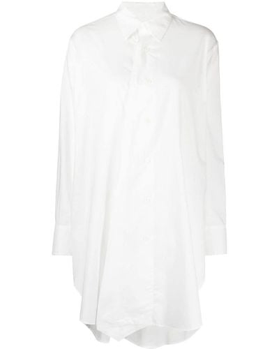 Yohji Yamamoto Oversized Cotton Shirt - White