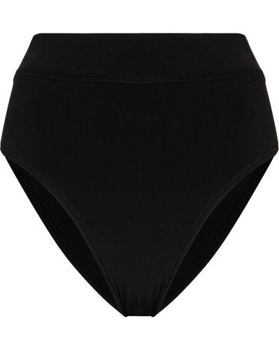 Y-3 Logo-print High-rise Bikini Bottoms - Black