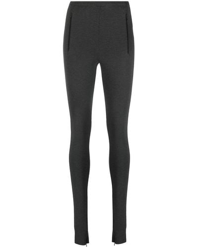 Wardrobe NYC High-waisted Side-slit leggings - Gray