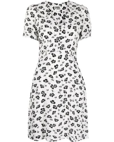 Mid-length dress Bimba y Lola White size 44 FR in Polyester - 34106424