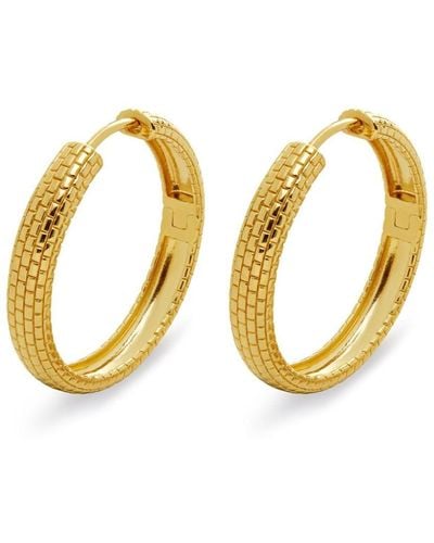 Monica Vinader Medium Heirloom Hoop Earrings - Metallic