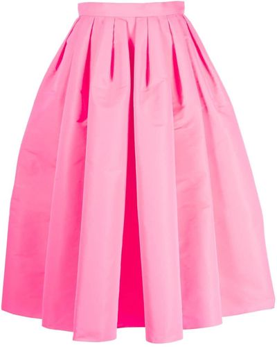 Alexander McQueen Mini Skirt With Pleats - Pink
