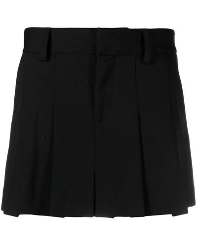 P.A.R.O.S.H. Minifalda plisada - Negro