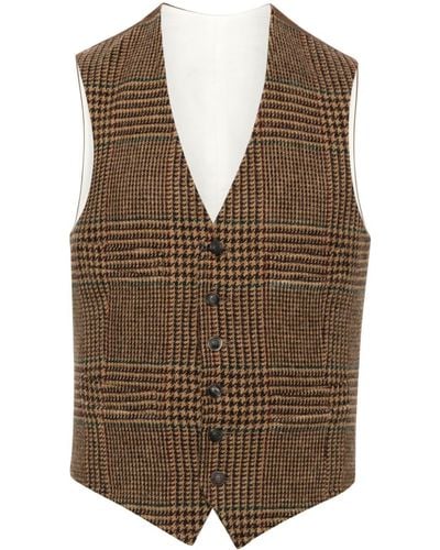 Polo Ralph Lauren Karierte Tweed-Weste - Braun