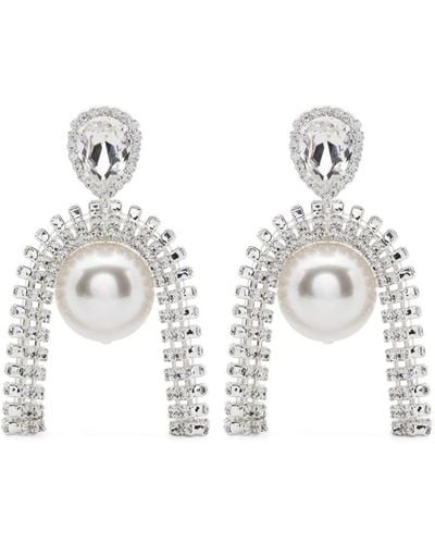 Magda Butrym Pearl-embellished Drop Earrings - White