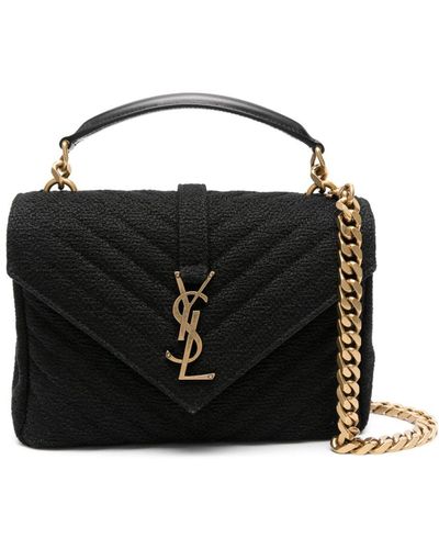 Saint Laurent Bolso shopper College mediano - Negro