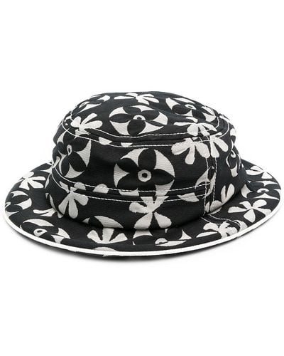 10 Corso Como Sombrero con estampado floral - Negro